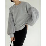 オーガンジーボリューム袖ダンボールオーバーサイズプルオーバー | Re:EDIT | 詳細画像5