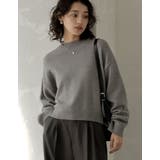 [累計販売枚数5,700枚突破！]アルパカタッチクロップド丈ニットプルオーバー | Re:EDIT | 詳細画像3 