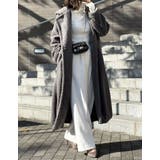 グレー(005) | ボアビッグカラーダブルチェスターコート | Re:EDIT