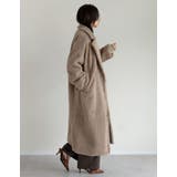 [低身長サイズ有]ボアビッグカラーダブルチェスターコート | Re:EDIT | 詳細画像9 