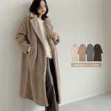 ボアビッグカラーダブルチェスターコート | Re:EDIT | 詳細画像1