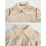 ビッグカラーフェイクレザーパイピングフレアボアコート | Re:EDIT | 詳細画像19