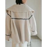 ビッグカラーフェイクレザーパイピングフレアボアコート | Re:EDIT | 詳細画像28