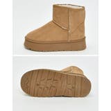 [大きいサイズ有]厚底ショートムートンブーツ | Re:EDIT | 詳細画像14 