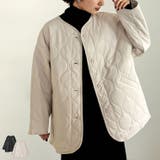 [低身長サイズ有]フェイクレザーキルティングジャケット | Re:EDIT | 詳細画像1 