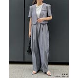 半袖パフジャケット×スラックスセットアップ | Re:EDIT | 詳細画像12