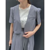 半袖パフジャケット×スラックスセットアップ | Re:EDIT | 詳細画像13