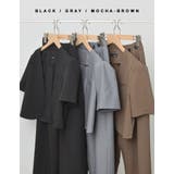 半袖パフジャケット×スラックスセットアップ | Re:EDIT | 詳細画像2