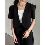 半袖パフジャケット×スラックスセットアップ | Re:EDIT | 詳細画像9