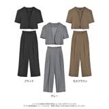 半袖パフジャケット×スラックスセットアップ | Re:EDIT | 詳細画像18