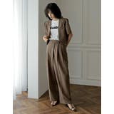 半袖パフジャケット×スラックスセットアップ | Re:EDIT | 詳細画像21