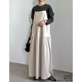 [低身長 高身長サイズ有][イージーケア]カットジョーゼットティアードバックオー… | Re:EDIT | 詳細画像8 