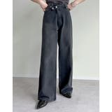 [低身長/高身長/大きいサイズ有]クロスウエストストレートコットンデニムパンツ | Re:EDIT | 詳細画像2 