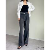 [低身長/高身長/大きいサイズ有]クロスウエストストレートコットンデニムパンツ | Re:EDIT | 詳細画像8 