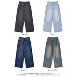 [低身長/高身長/大きいサイズ有]クロスウエストストレートコットンデニムパンツ | Re:EDIT | 詳細画像18 