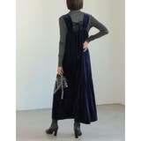 [低身長サイズ有]ベロアバックリボンワンピース | Re:EDIT | 詳細画像15 