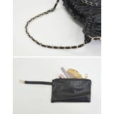 ポーチ付きプリーツチェーンストラップバッグ | Re:EDIT | 詳細画像9