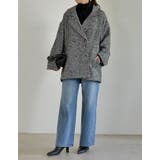 ヘリンボーンダブルジャケットコート | Re:EDIT | 詳細画像11