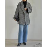 ヘリンボーンダブルジャケットコート | Re:EDIT | 詳細画像6