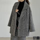 ヘリンボーンダブルジャケットコート | Re:EDIT | 詳細画像1