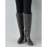 [大きいサイズ有]フェイクレザーポインテッドトゥヒールロングブーツ | Re:EDIT | 詳細画像11 