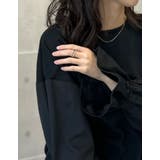 異素材切り替えキャンディースリーブ裏毛トップス | Re:EDIT | 詳細画像15