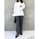 異素材切り替えキャンディースリーブ裏毛トップス | Re:EDIT | 詳細画像6