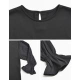 異素材切り替えキャンディースリーブ裏毛トップス | Re:EDIT | 詳細画像26