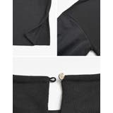 異素材切り替えキャンディースリーブ裏毛トップス | Re:EDIT | 詳細画像27