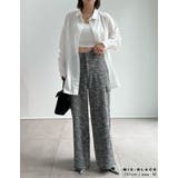 [低身長/高身長サイズ有]ツイードライクカットソーカーゴパンツ | Re:EDIT | 詳細画像16 