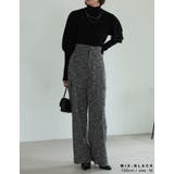 [低身長/高身長サイズ有]ツイードライクカットソーカーゴパンツ | Re:EDIT | 詳細画像6 