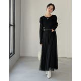 チュールドッキングニットワンピース | Re:EDIT | 詳細画像12