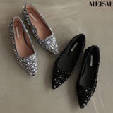 スパンコールフラットパンプス | Re:EDIT | 詳細画像1