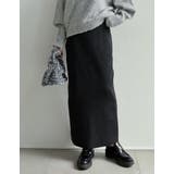 [低身長サイズ有]前後2WAYラメリブニットナロースカート | Re:EDIT | 詳細画像15 