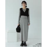 [低身長サイズ有]前後2WAYラメリブニットナロースカート | Re:EDIT | 詳細画像7 