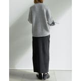 [低身長サイズ有]前後2WAYラメリブニットナロースカート | Re:EDIT | 詳細画像24 