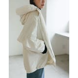 2WAYリサイクルタフタバックフリルデザインフェイクファーフード付き中綿ミドルコ… | Re:EDIT | 詳細画像15