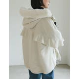 2WAYリサイクルタフタバックフリルデザインフェイクファーフード付き中綿ミドルコ… | Re:EDIT | 詳細画像16