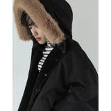 2WAYリサイクルタフタバックフリルデザインフェイクファーフード付き中綿ミドルコ… | Re:EDIT | 詳細画像9