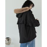 2WAYリサイクルタフタバックフリルデザインフェイクファーフード付き中綿ミドルコ… | Re:EDIT | 詳細画像10