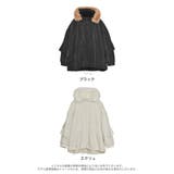 2WAYリサイクルタフタバックフリルデザインフェイクファーフード付き中綿ミドルコ… | Re:EDIT | 詳細画像18