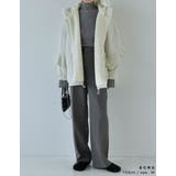 2WAYリサイクルタフタバックフリルデザインフェイクファーフード付き中綿ミドルコ… | Re:EDIT | 詳細画像22