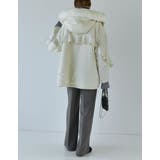 2WAYリサイクルタフタバックフリルデザインフェイクファーフード付き中綿ミドルコ… | Re:EDIT | 詳細画像25