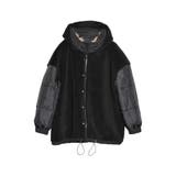 2WAYリサイクルタフタバックフリルデザインフェイクファーフード付き中綿ミドルコ… | Re:EDIT | 詳細画像28