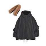 2WAYリサイクルタフタバックフリルデザインフェイクファーフード付き中綿ミドルコ… | Re:EDIT | 詳細画像29