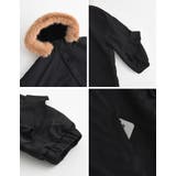 2WAYリサイクルタフタバックフリルデザインフェイクファーフード付き中綿ミドルコ… | Re:EDIT | 詳細画像30