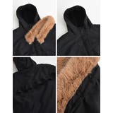 2WAYリサイクルタフタバックフリルデザインフェイクファーフード付き中綿ミドルコ… | Re:EDIT | 詳細画像32