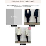 2WAYリサイクルタフタバックフリルデザインフェイクファーフード付き中綿ミドルコ… | Re:EDIT | 詳細画像36