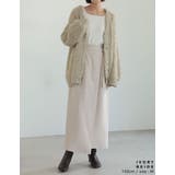 [低身長/高身長サイズ有]微起毛ツイルラップ風スカート | Re:EDIT | 詳細画像13 