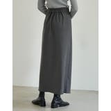 [低身長/高身長サイズ有]微起毛ツイルラップ風スカート | Re:EDIT | 詳細画像16 